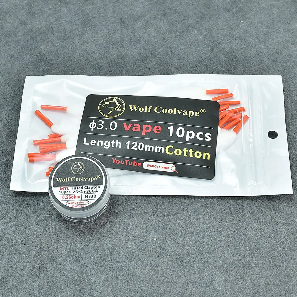 Wolfcoolvape NI80 Cable calefa - Vape Coil Replacement reseña y precio